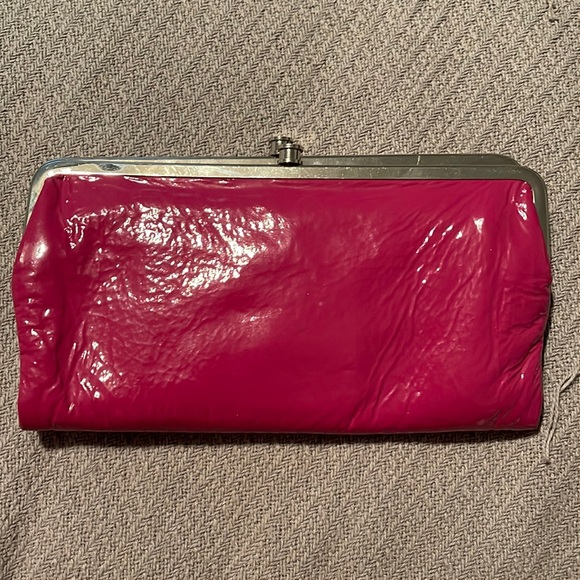 Hobo Hot Pink Leather Wallet - Picture 1 of 3